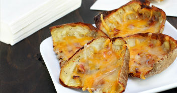 Chipotle Chicken Sweet Potato Skins