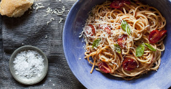 Tomato and Eggplant Pasta